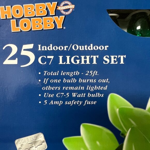 Hobby Lobby - Bright Ceramic Green Light Set - Picture 2 of 3